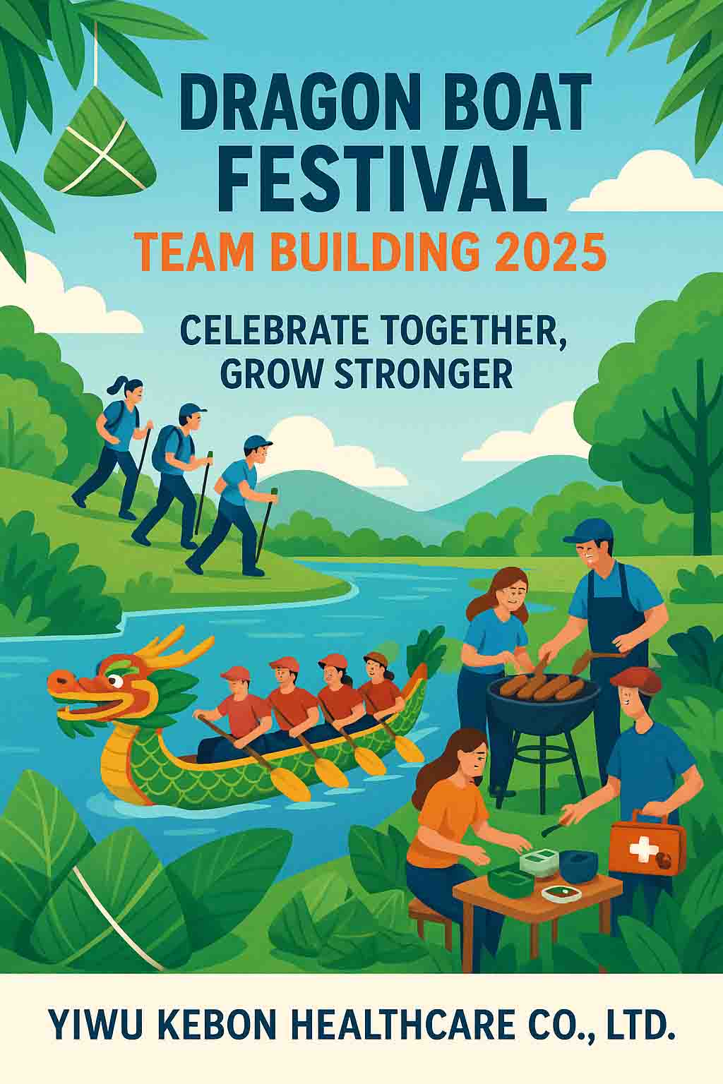 Świętowanie Dragon Boat Festival razem - budowanie zespołu z jednością i witalnością w Kebon Healthcare