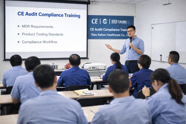 „Coroczne szkolenie w zakresie audytu CE zostało pomyślnie przeprowadzone w Yiwu Kebon Healthcare Co., Ltd.”