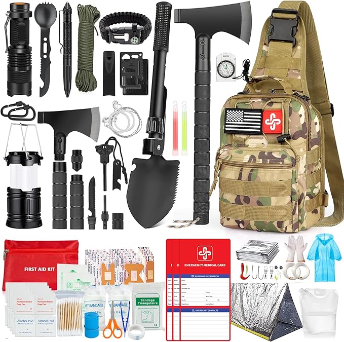 Prezenty dla taty mężczyzn Mąż Mąż Fathers Day, Survival Zestaw